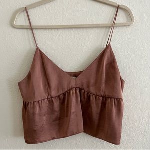 Aritzia Little Moon Crop Top Rose